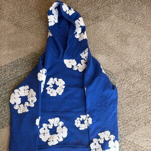 Denim Tears Blue Hoodie Cotton Wreath-Brand New
